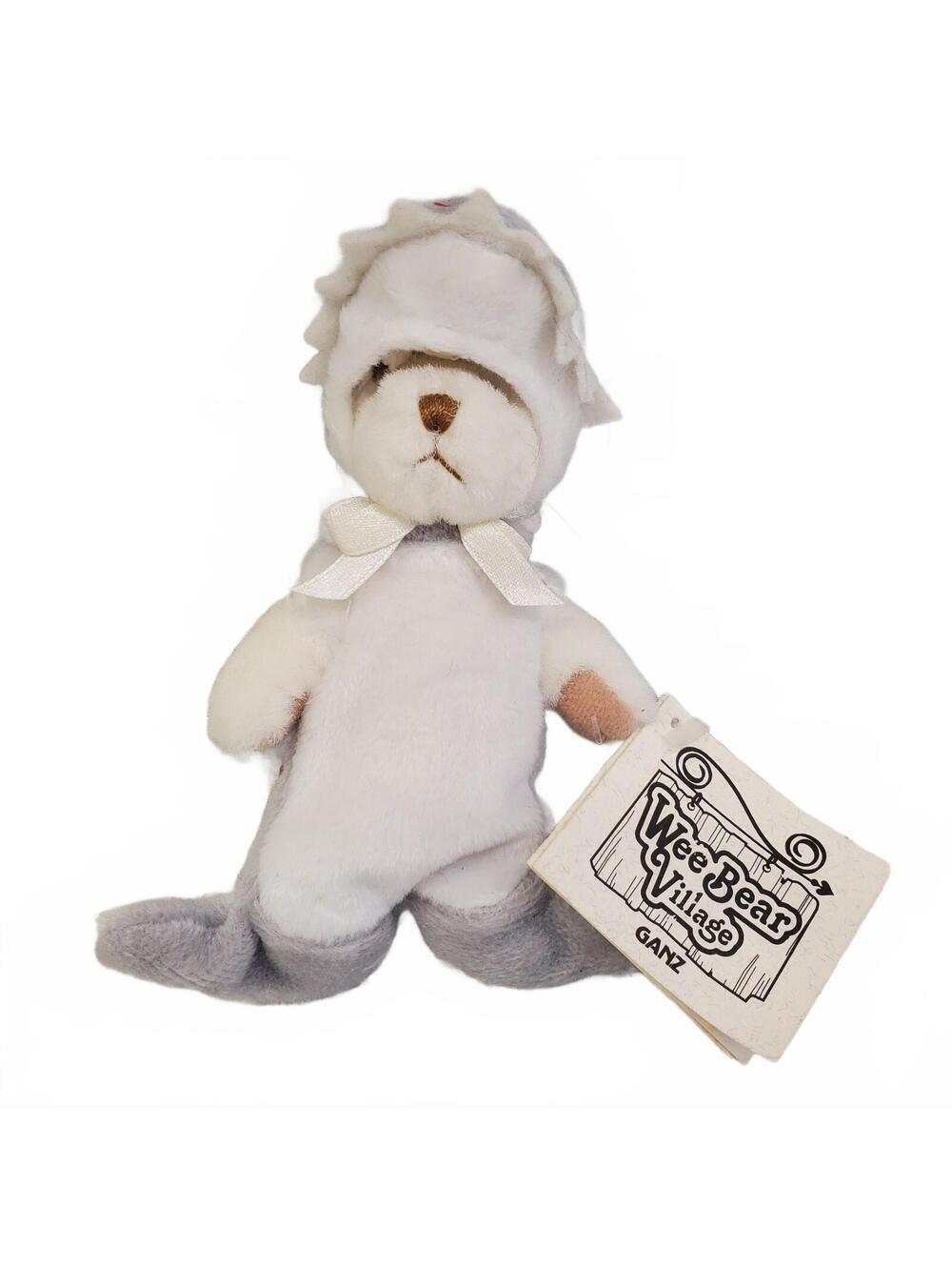 Ganz Wee Bear Village Finz Shark mini plush bear NEW 6"